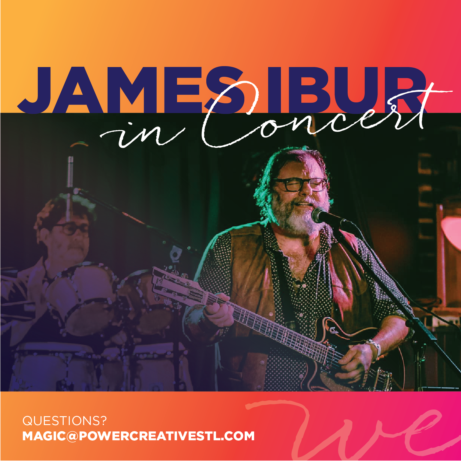 Ad for the WEconcert, "James Ibur."